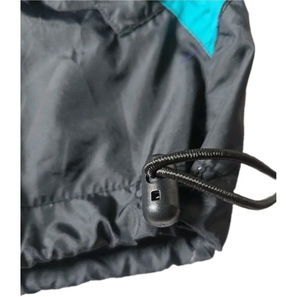 ASICS Vintage 90s Colorblock Windbreaker Jacket Purple Teal Men's Size M Retro